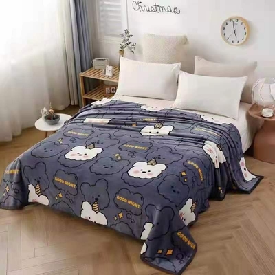 Super Soft Coral Fleece Blanket 100%Polyester Flannel Adult TV Blanket PORTABLE Winter Thick Home Blanket