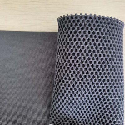 hot sale 100% polyester 3d spacer air mesh fabric design hexagonal flame retardant sandwich fabric for furniture/garment/chair