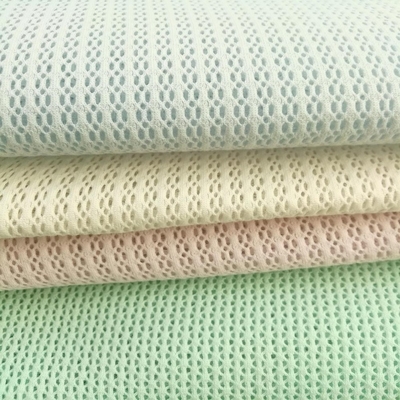3d cotton air spacer mesh fabric cotton sandwich mesh fabric baby sleep pillow case anti-static organic mesh fabric