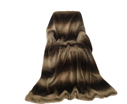 Decorative Super Silky Soft Microfiber Faux Fur Fluffy Throw Blanket - Warm For Winter