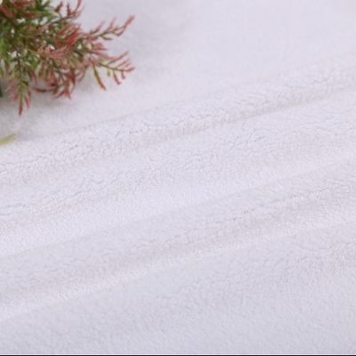 High Quality Anti Pill Double Brushed Coral Fleece Cover Fabric For Bathrobe