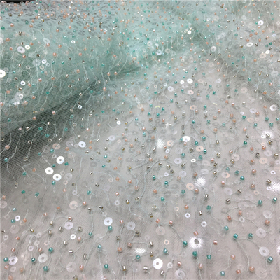 High Fashion Velvet Sequin Black Sequin Beaded Viable Elegant Lace Fabric Royal Blue Sequins Lace Up Silver Sequin Lace Fabric
